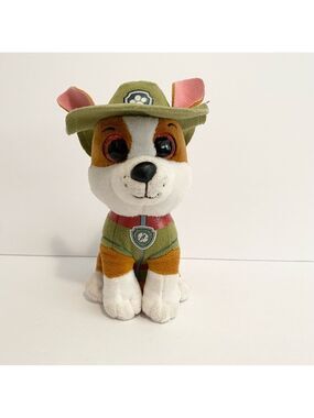 Ty Paw Patrol Tracker Plush Chihuahua Dog Green Hat Stuffed Animal 6”